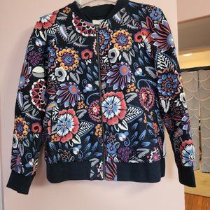 Boden Floral Quilted Cotton Jacket / Sweatshirt